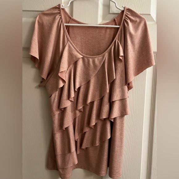 MARBLED PINK~BLOUSE~QUALITY~XL - Picture 4 of 7